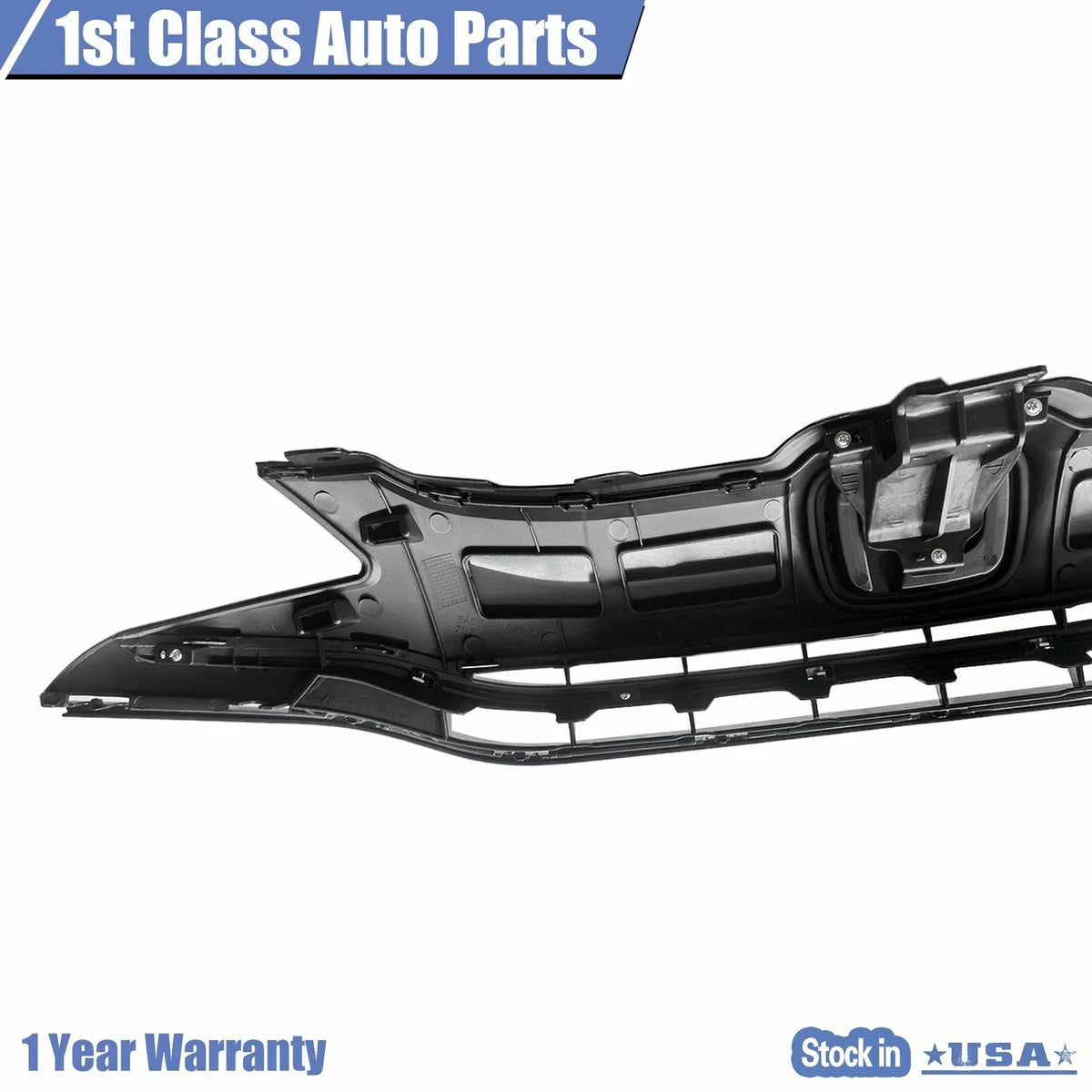 Front Chrome & Glossy Black Bumper Grille for Honda Fit (2015–2017)