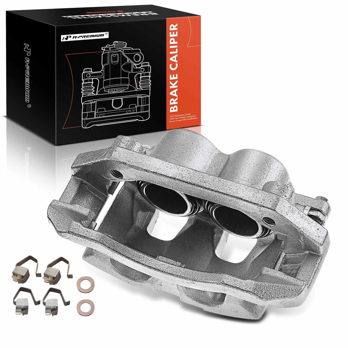 Front Left Brake Caliper w/ Bracket for Dodge Ram 1500, Dakota (2006–2008) - 5143358AB, 5143358AD, 18-B5009, 18-P5009