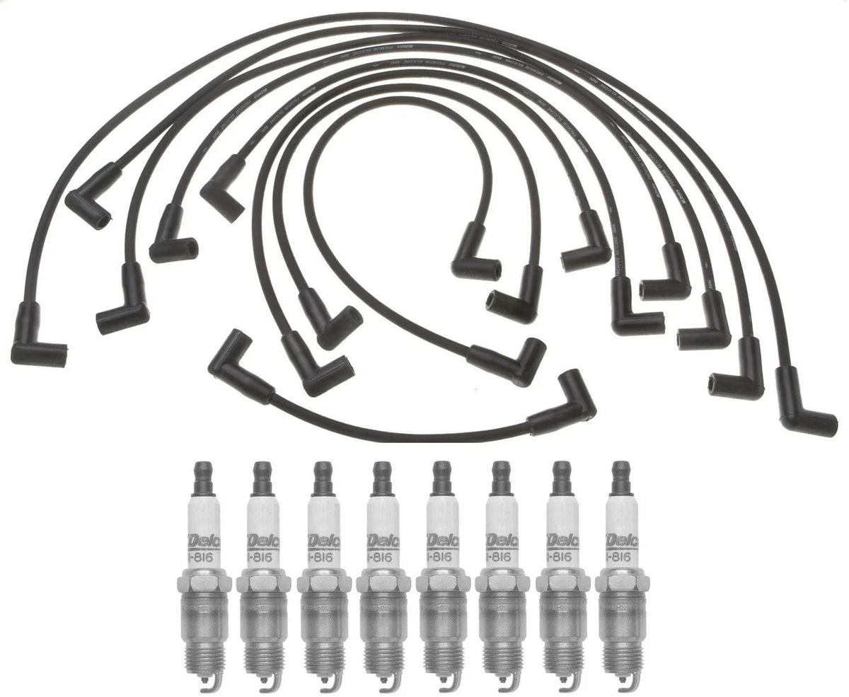 Pro Ignition Wire Set & 8 ACDelco Platinum Spark Plugs for P20 P25
