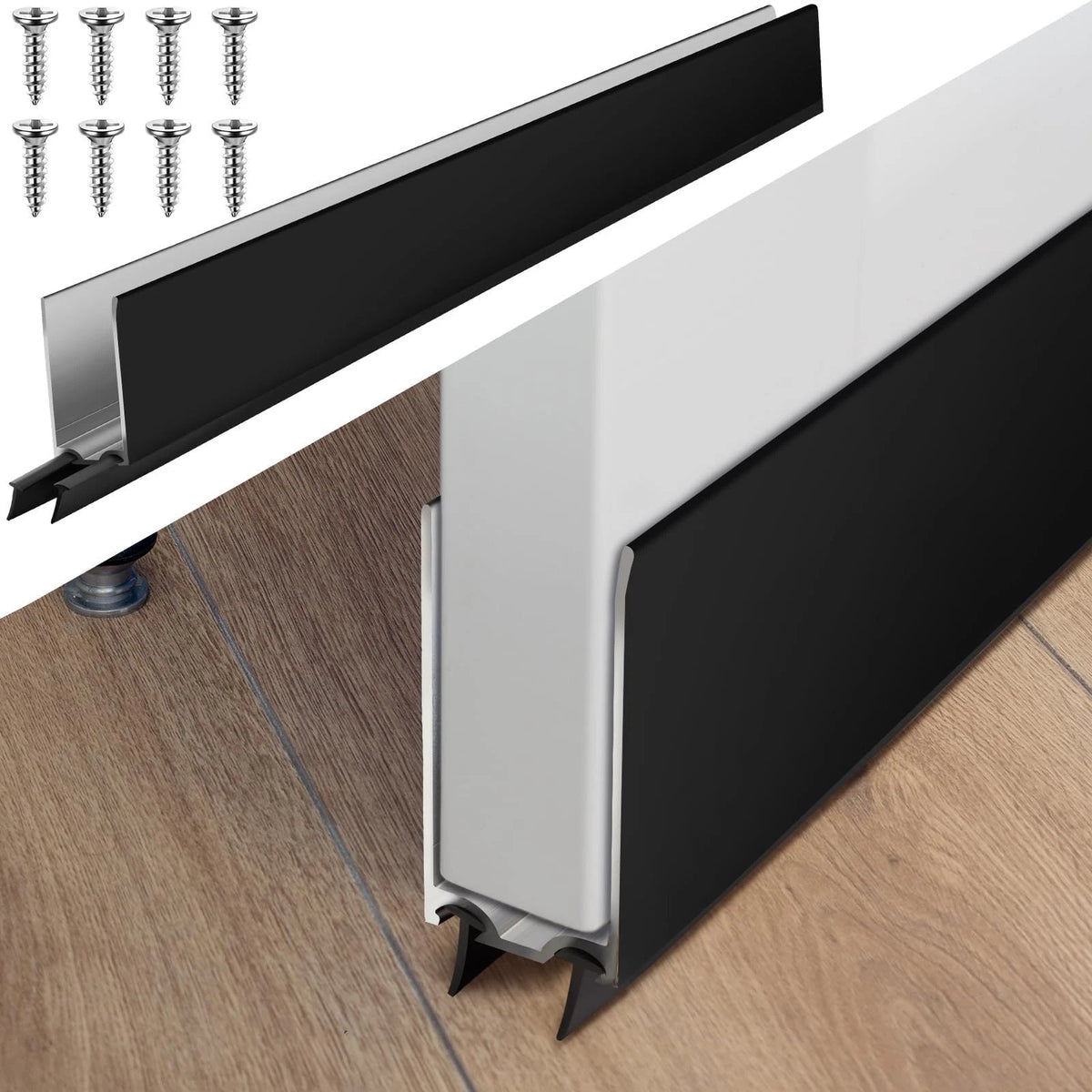 1" x 32" Aluminum Storm Door Sweep for Weatherproofing