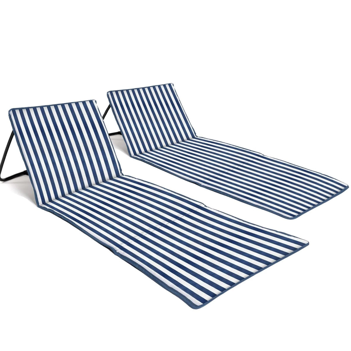 Foldable Beach Chair Mat with Backrest (2-Pack)