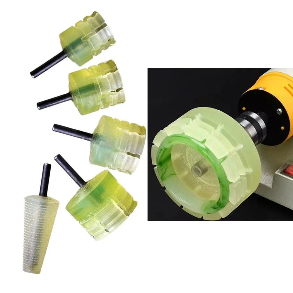 Silicone Polishing Mandrel for Agate Jade Ring
