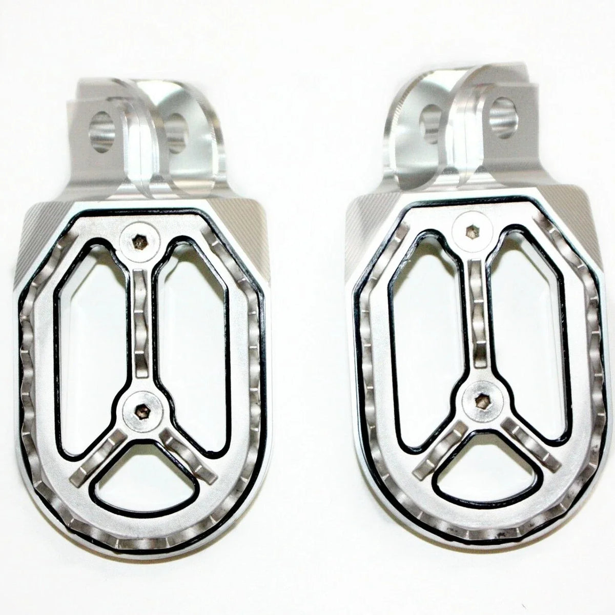 CNC Silver Foot Pegs for KTM 65SX (2000–2023) FX205
