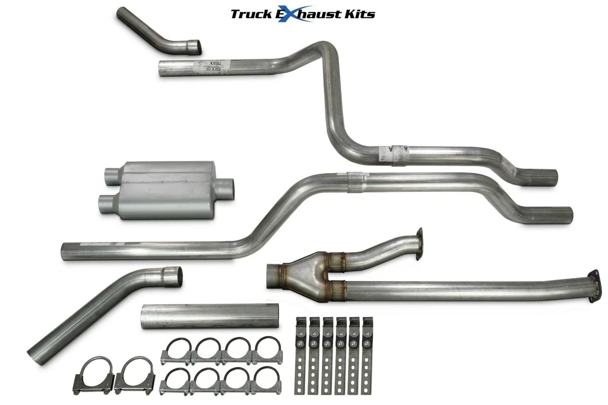2.5" Dual Exhaust Kit for Toyota Tundra (2014–2021) 2 Chamber Corner Exit