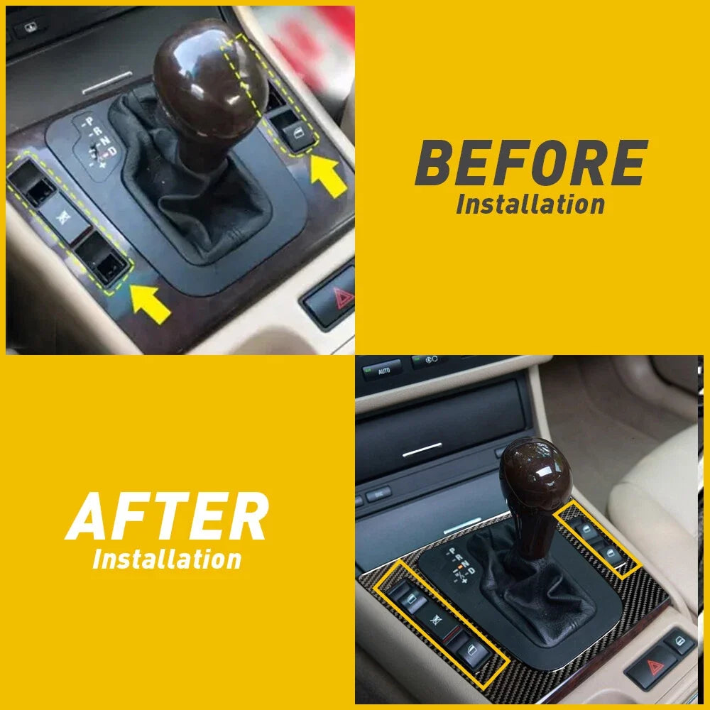 2X Window Switch Button Cap for BMW E46 (1998–2006)