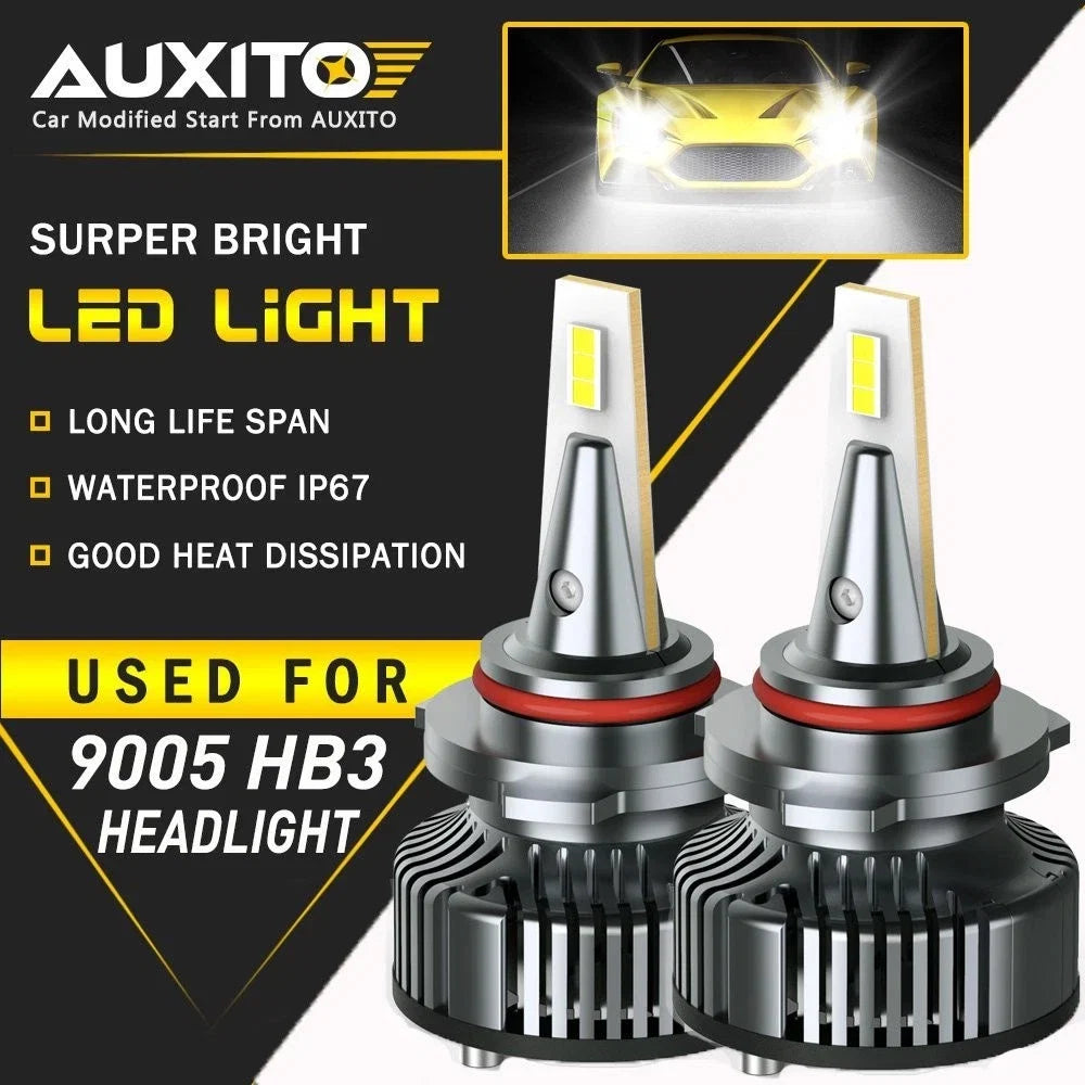 AUXITO 9006 HB4 LED Headlight Bulb Kit for Low Fog Light (6500K, 16000LM)
