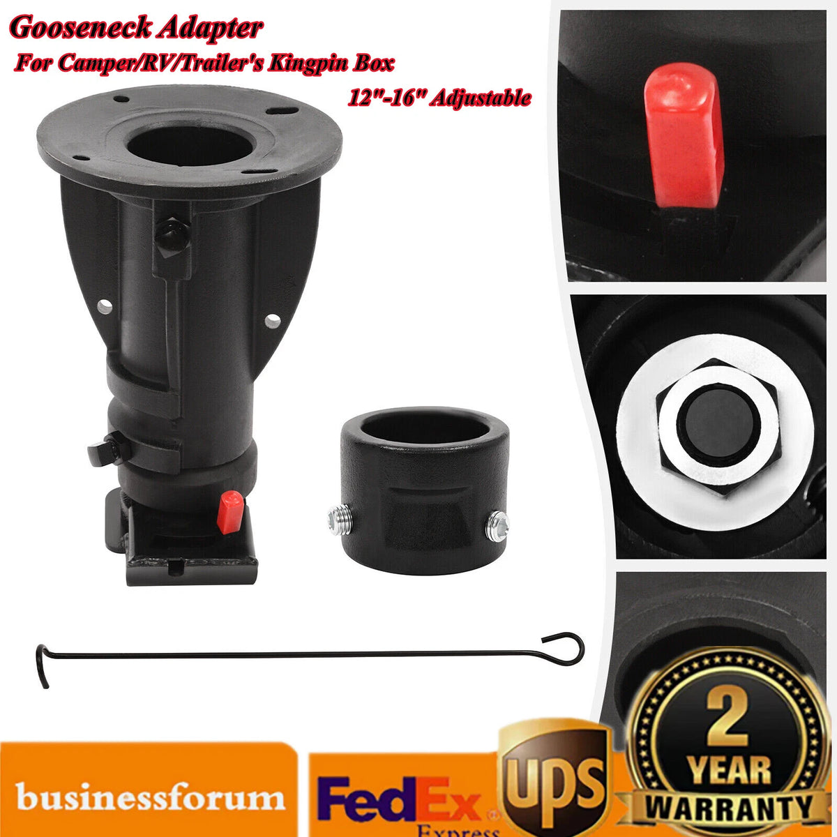 5th Wheel to Gooseneck Adapter for Trailer Hitch (C5G1216)