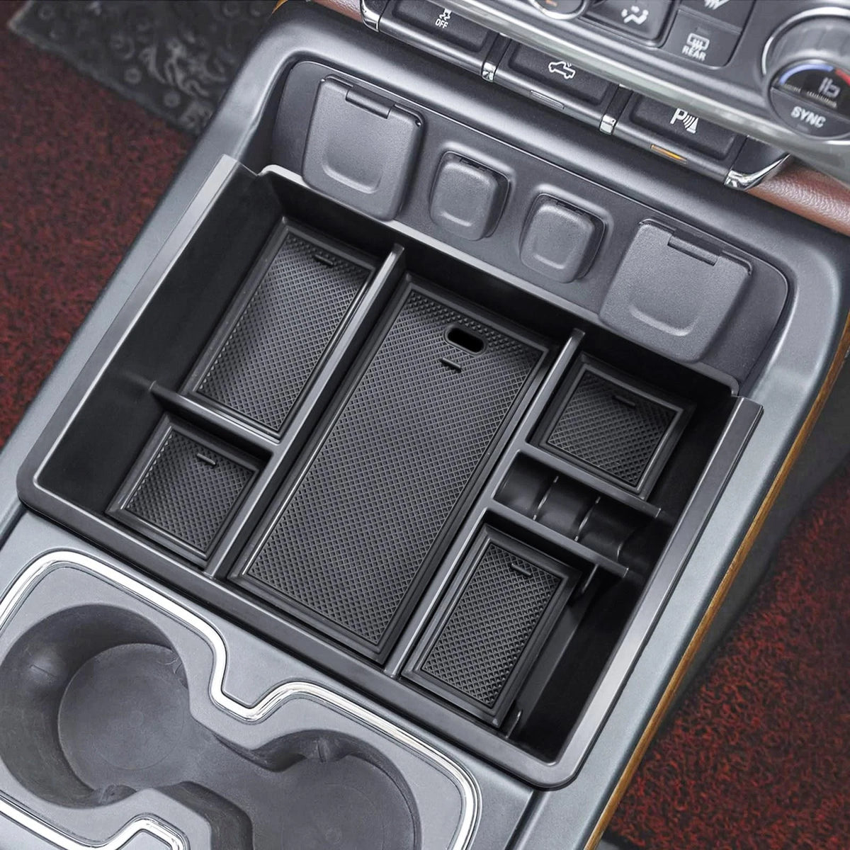 Center Console Organizer for GMC Sierra (2014–2018)