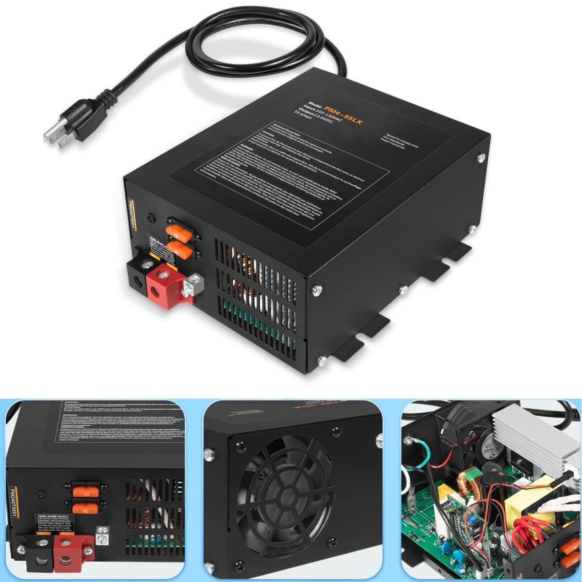 55 Amp RV Power Converter for RVs (WF-9800)