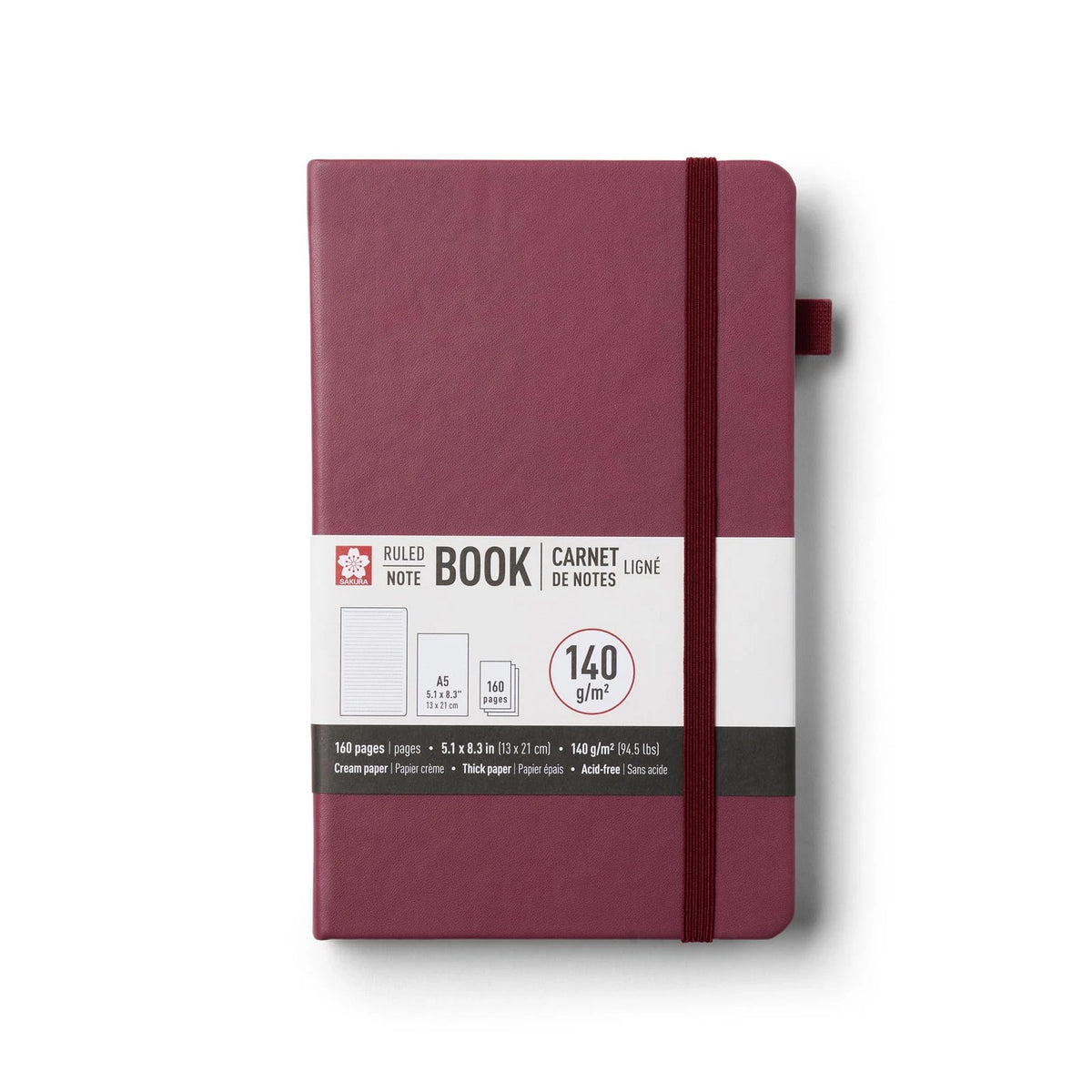 Sakura Notebook A5 Ruled - Japanese-Inspired Lined (No Part Numbers)