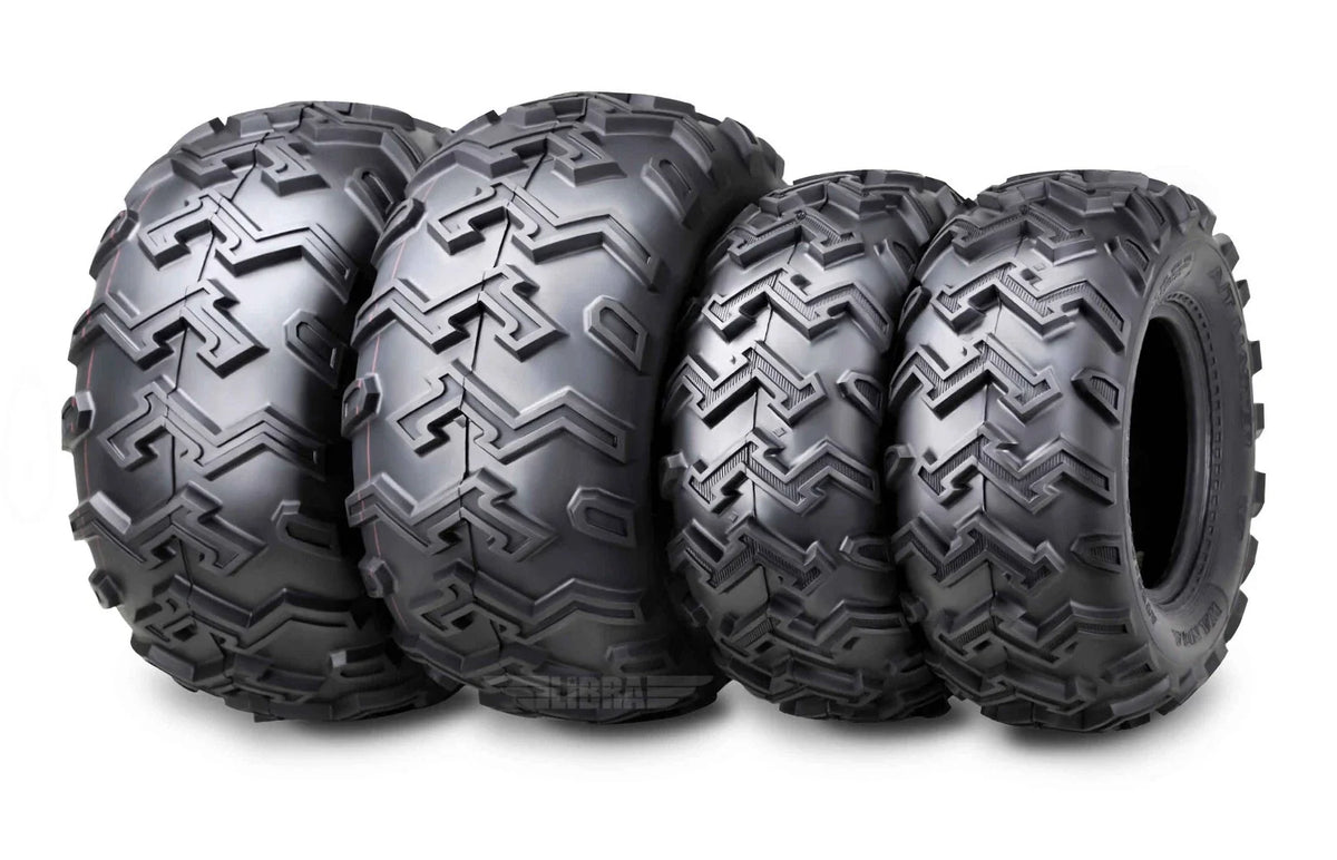 Set of 4 WANDA ATV UTV Tires 22x8-10 & 25x12-10 (6PR)