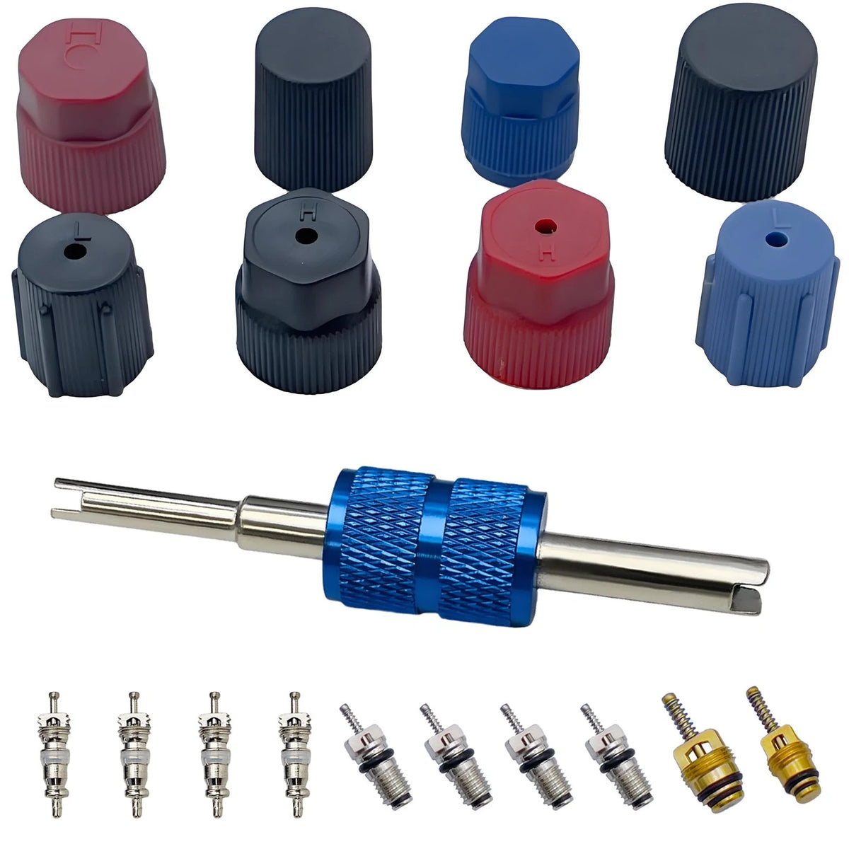 Air Conditioning Valve Core Kit for Car & 1/8" (0.125")