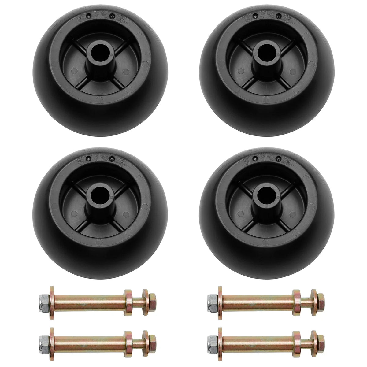 4Pcs Mower Deck Wheels Kit for Exmark (103-3168, 116-9981) Kubota