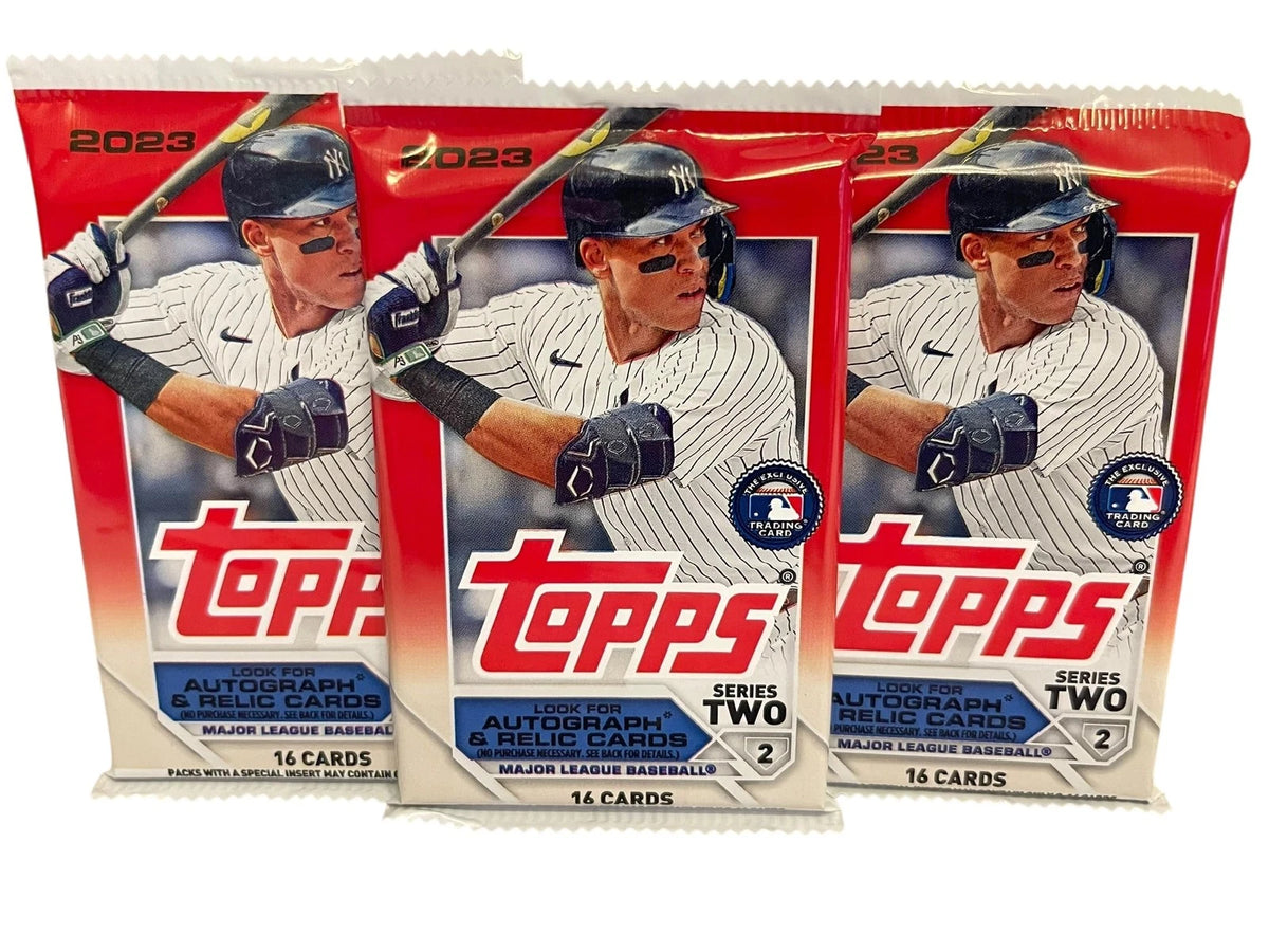 3 Standard Baseball Trading Cards for Topps Series Two (2023)