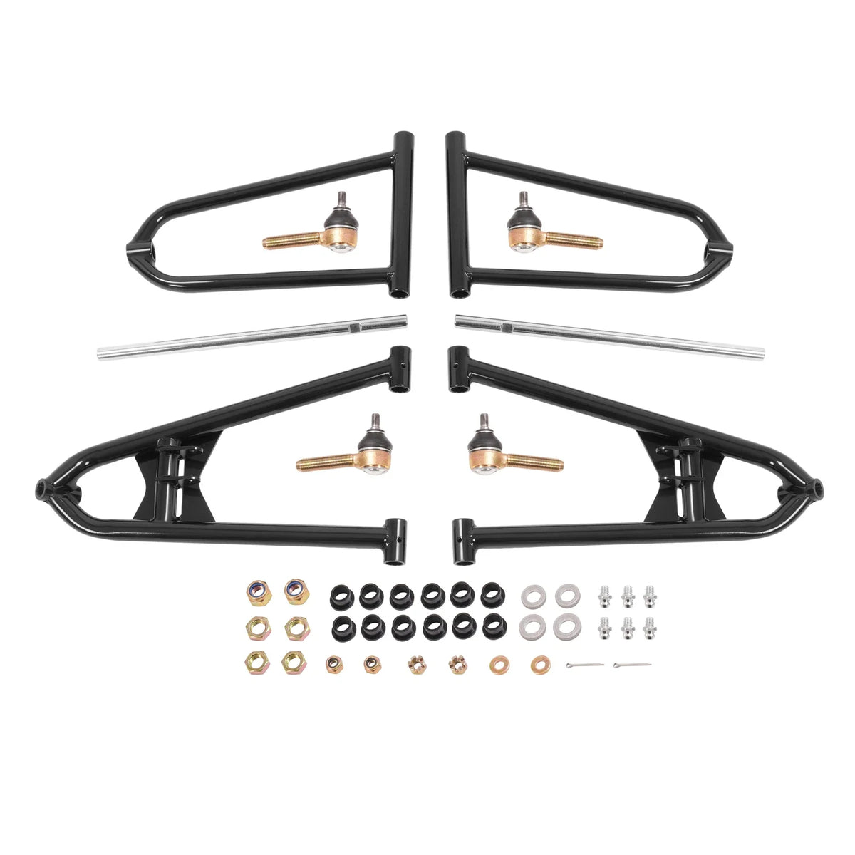 Set of 2 Front Extended A Arms +2 +1 for Yamaha Raptor 700 700R (2006–2017) Chrome