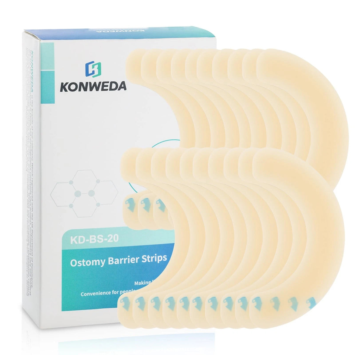 10 Pcs Elastic Colostomy Barrier Strips for