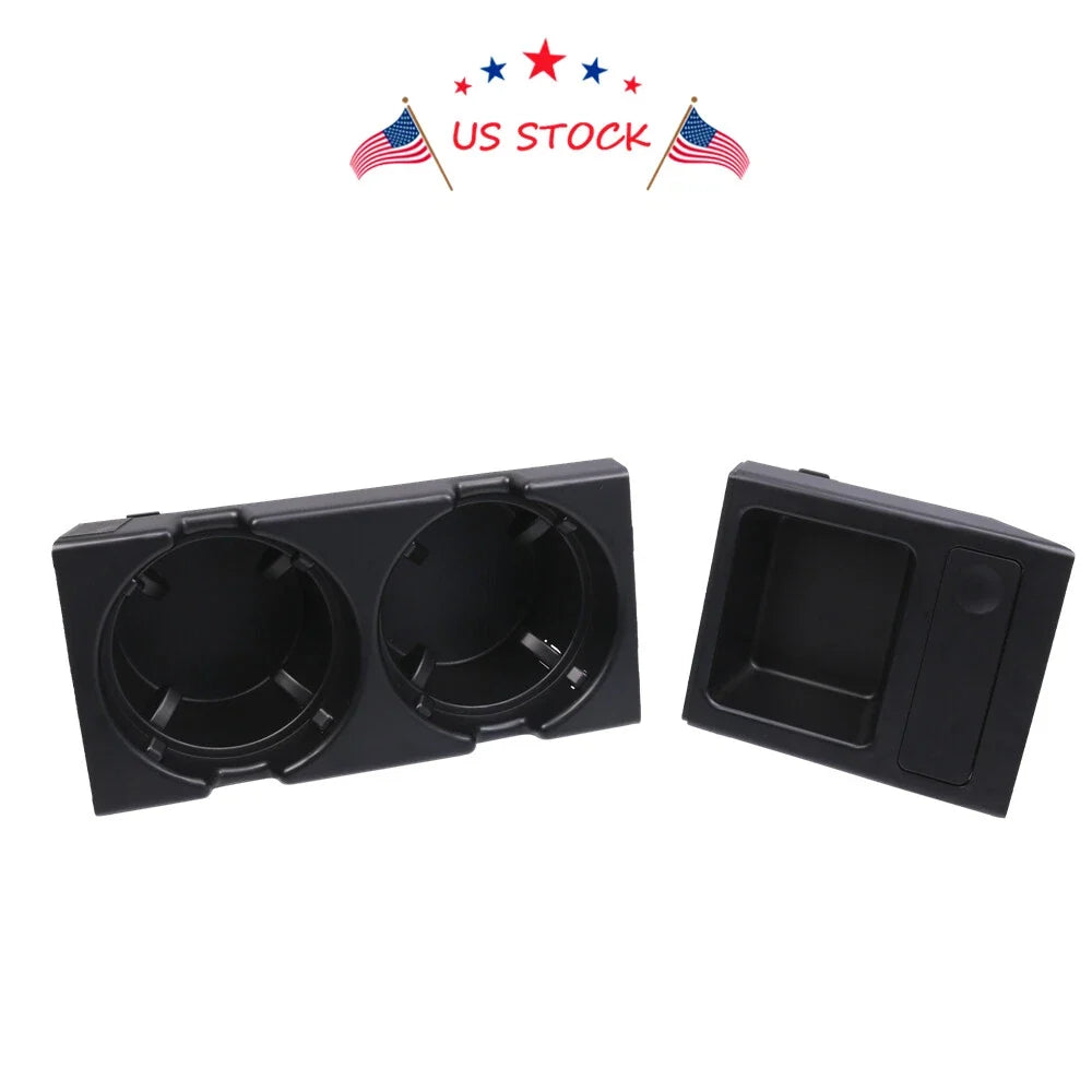 Front Center Console Cup Holder & Coin Holder for BMW E46 (1998–2006)