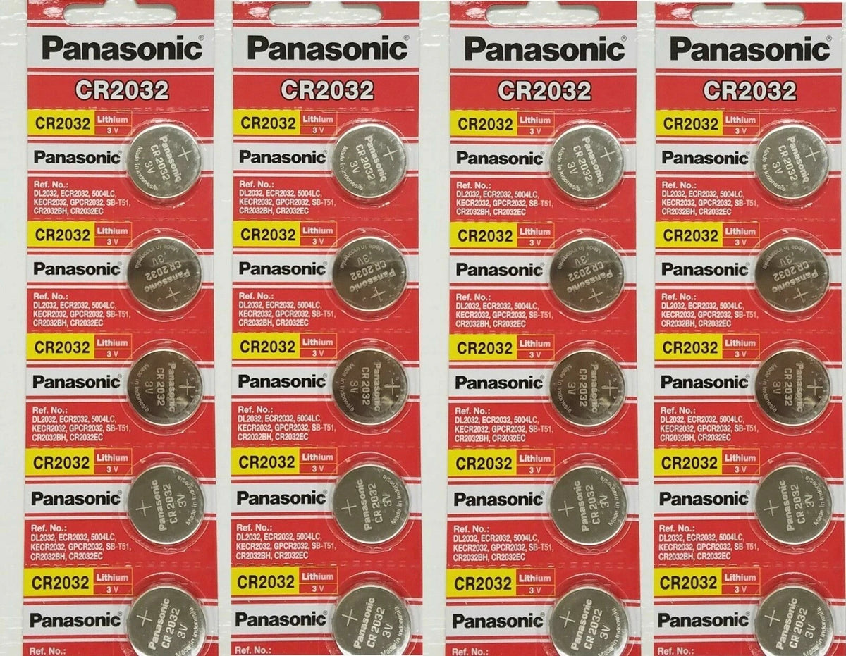 500 x Panasonic CR2032 Lithium Battery 3V Coin Cell Exp 2030