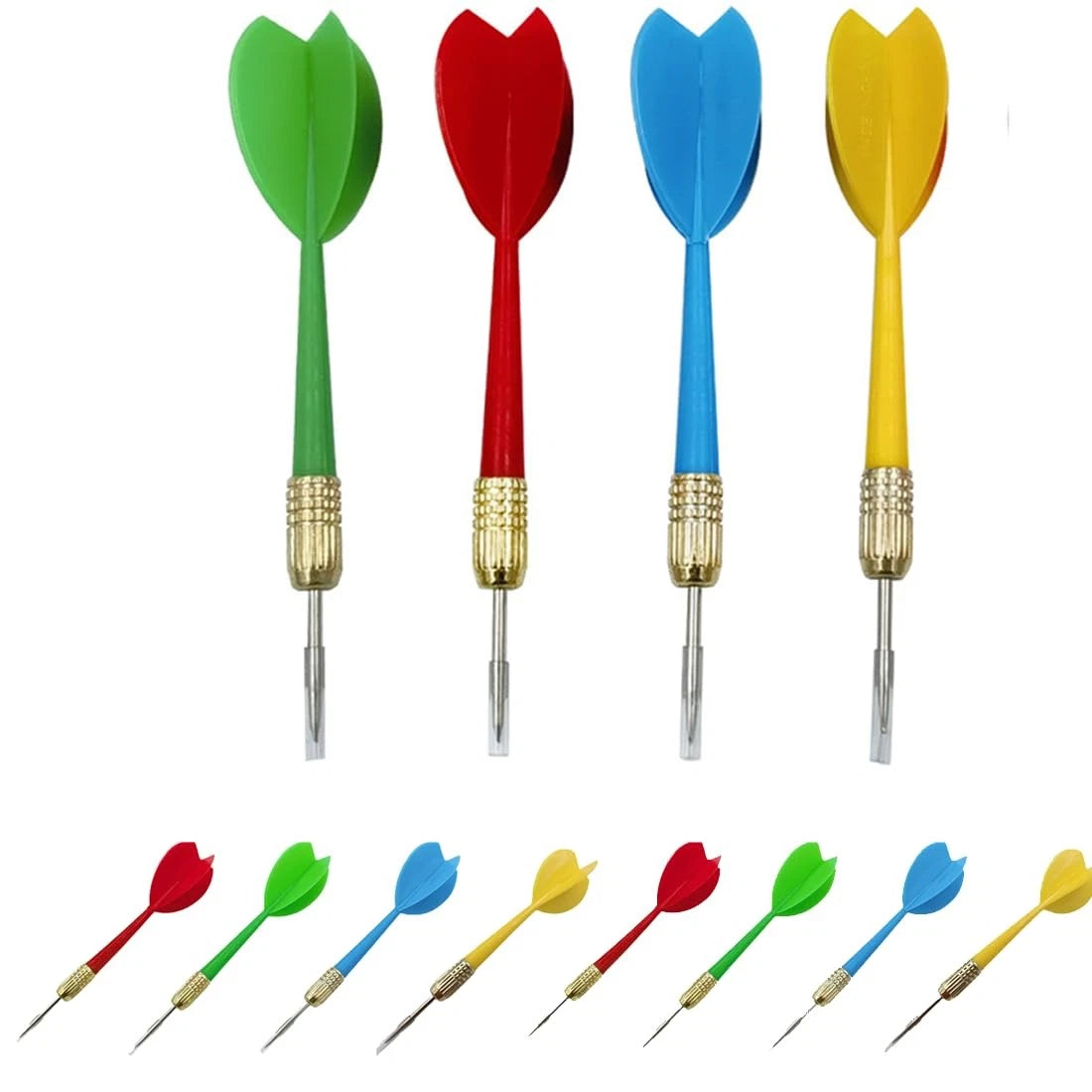 16 Pcs Steel Tip Darts for Helonge Dart (11cm) - Multicolor