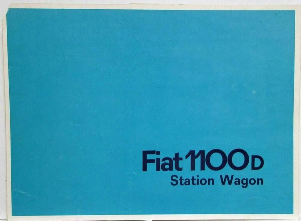 Sales Folder for Fiat 1100D Station Wagon (1962)
