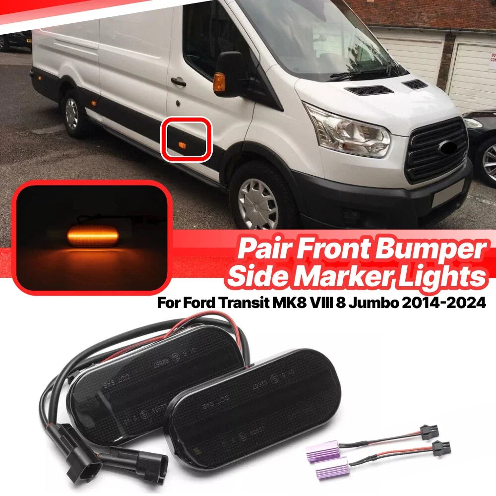 BK315442CA Smoke Amber LED Side Marker Light for Ford Transit MK8 (2014–2014)