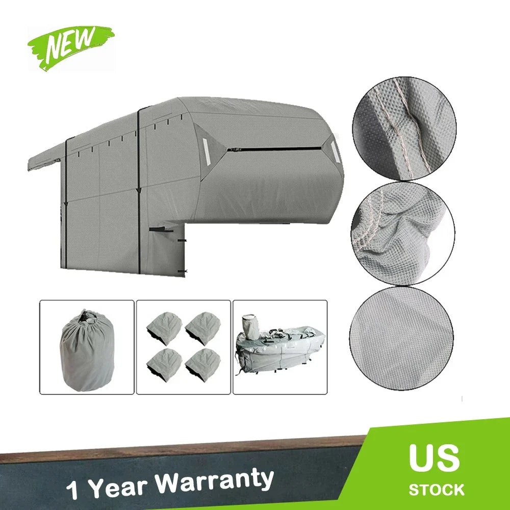 5th Wheel RV Storage Cover for 29'-33' FT Motorhome (Waterproof)