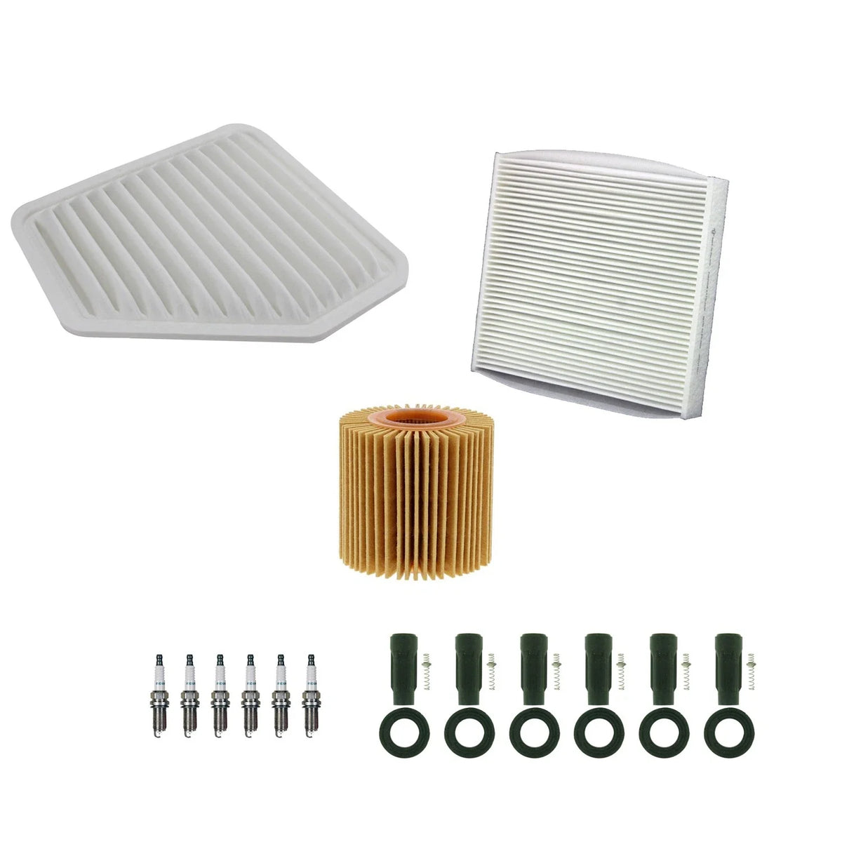 Tune Up Kit with NGK 6 Spark Plugs & Boots for Toyota Avalon Camry RAV4 Venza