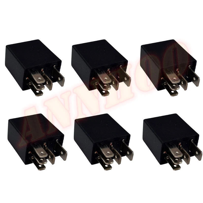 6pcs Multi-Purpose Relay F57B14B192AA for Automotive (10A/20A 12VDC)