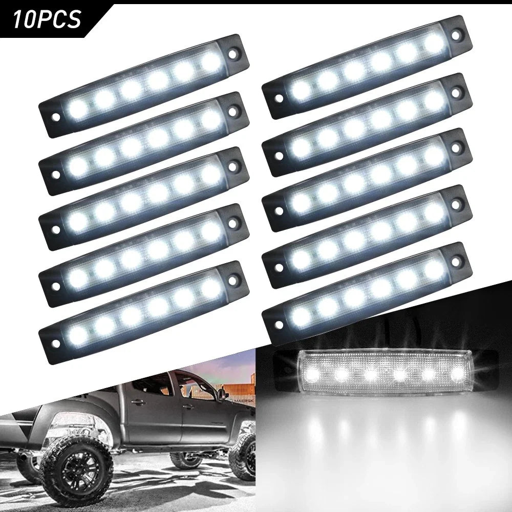 White LED Rock Lights for Jeep Truck ATV Boat (Waterproof)