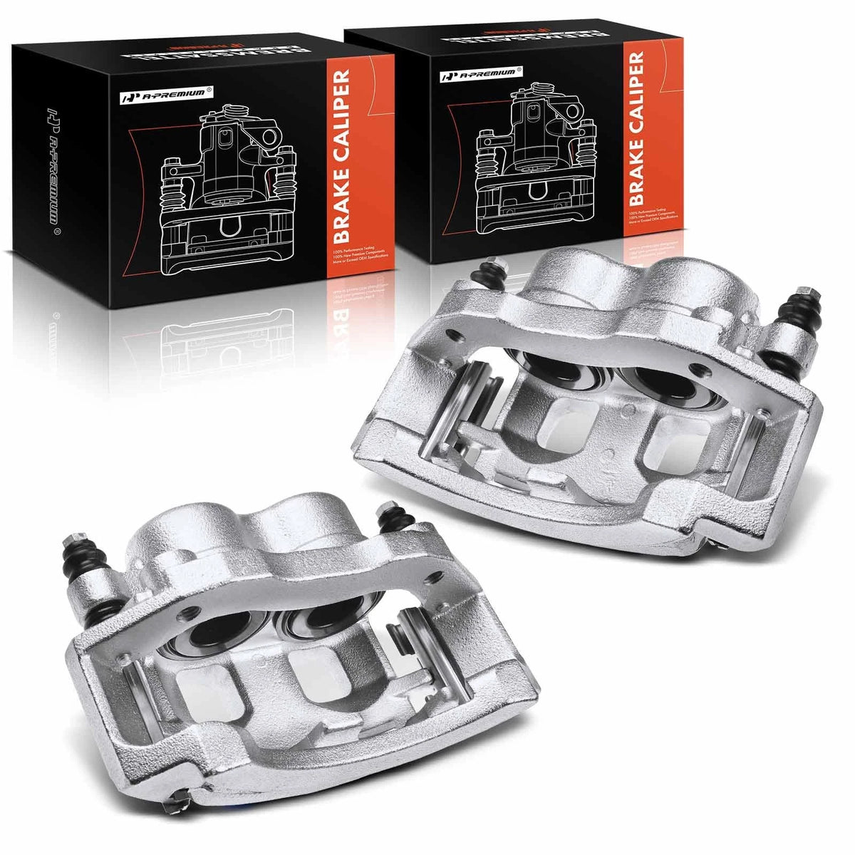 Front Pair Brake Calipers for Dodge Ram 1500 (2000–2001) 5018236AA, 18-B4762A