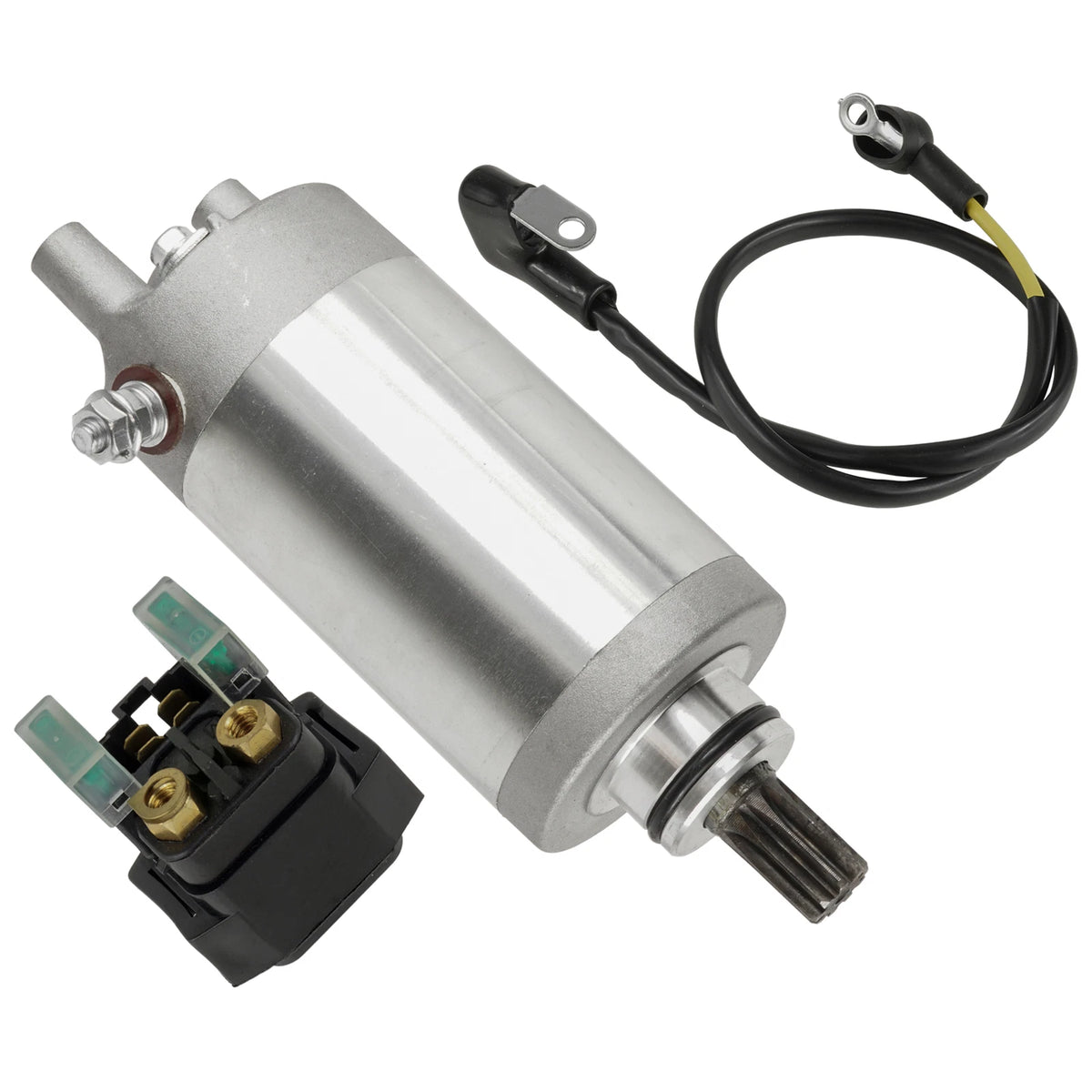 Starter & Relay Solenoid for Yamaha Bear Tracker 250 (1999) 18753AA2003, 5XGH18000000