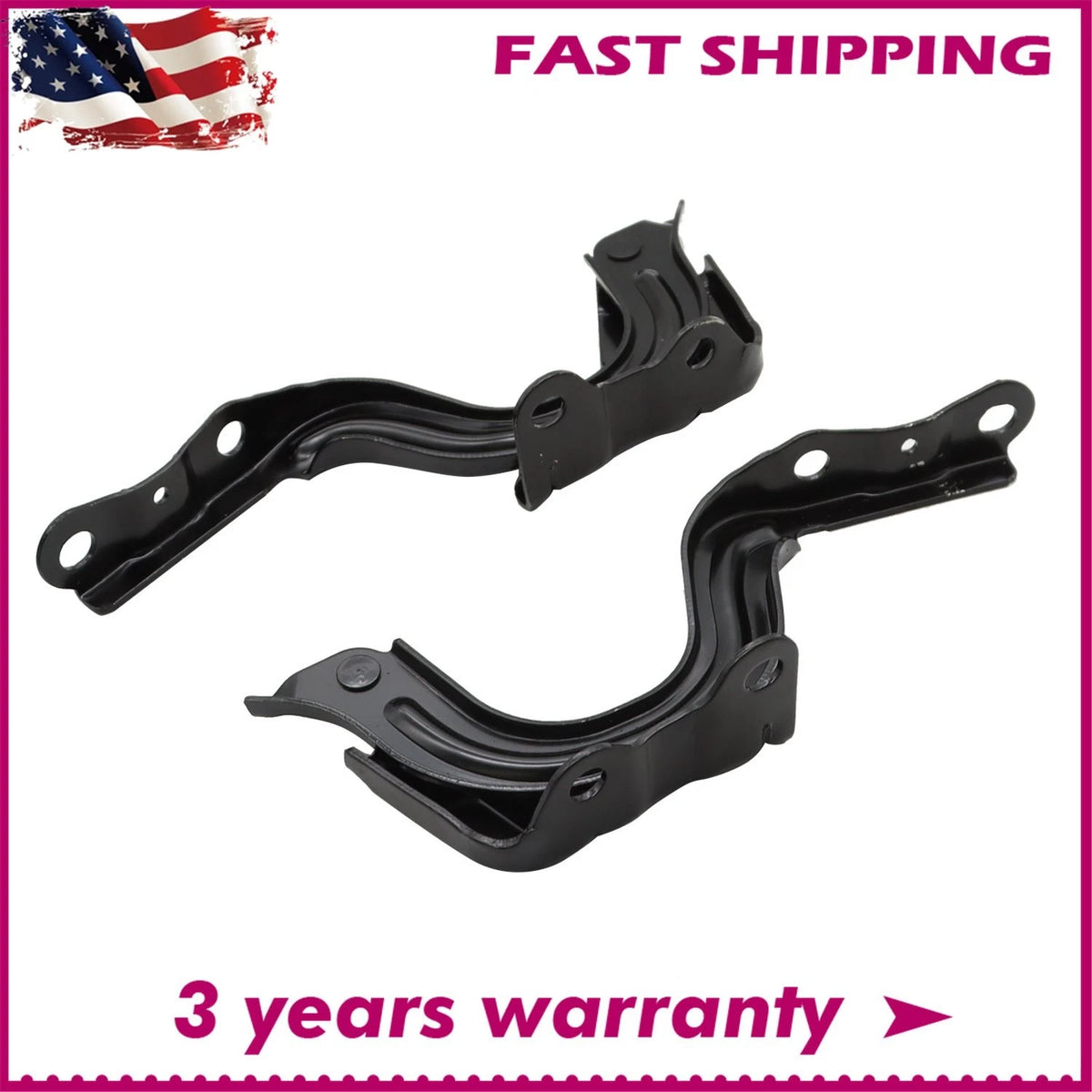 Hood Hinges Set of 2 for Hyundai Elantra (2017–2020) 79120F2000, 79110F2000