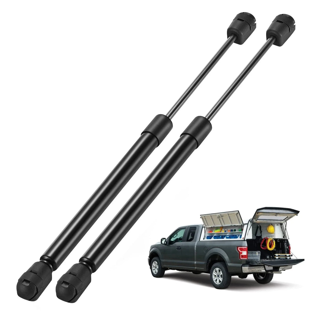 Pair of Gas Struts 13.03 inch 35Lbs Lift Support for Camper Shell (C16-22360)