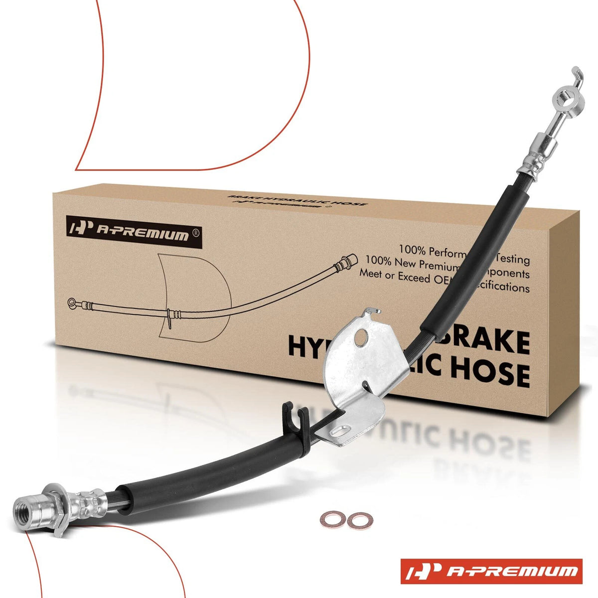 Front Brake Hydraulic Hose for Ford F-150 (2015–2019) JL3Z2078A, 2206664