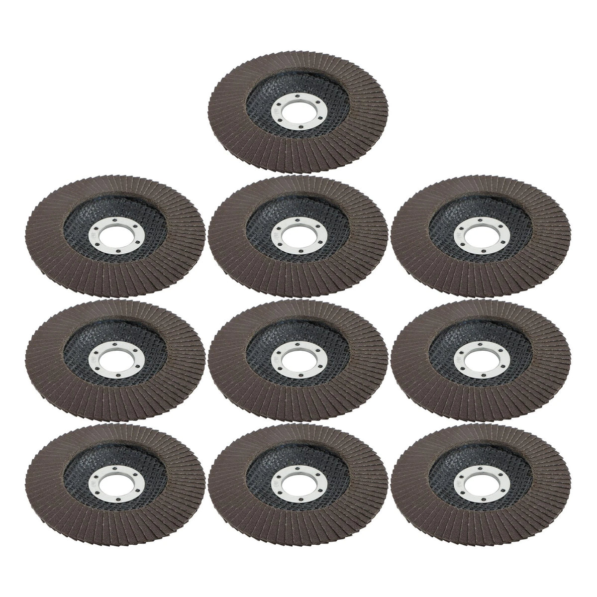 10 Pcs Zirconia Grinding Flap Disc 4-1/2" × 7/8" 120 Grit
