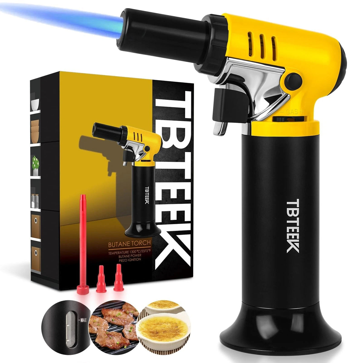 Adjustable Flame Butane Torch for BBQ, Baking (T907)