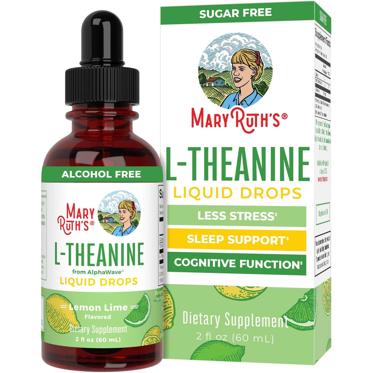 L Theanine Liquid Drops for Mood Support (200mg, 2 Fl Oz)