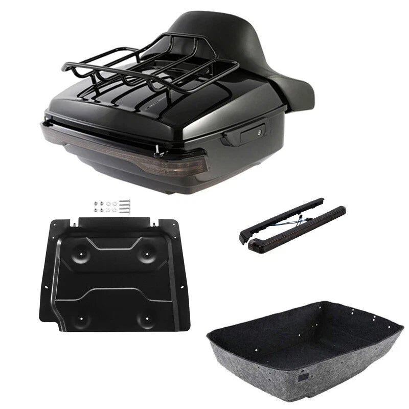LED Trunk Backrest Rack for Harley Touring (2014–2023)