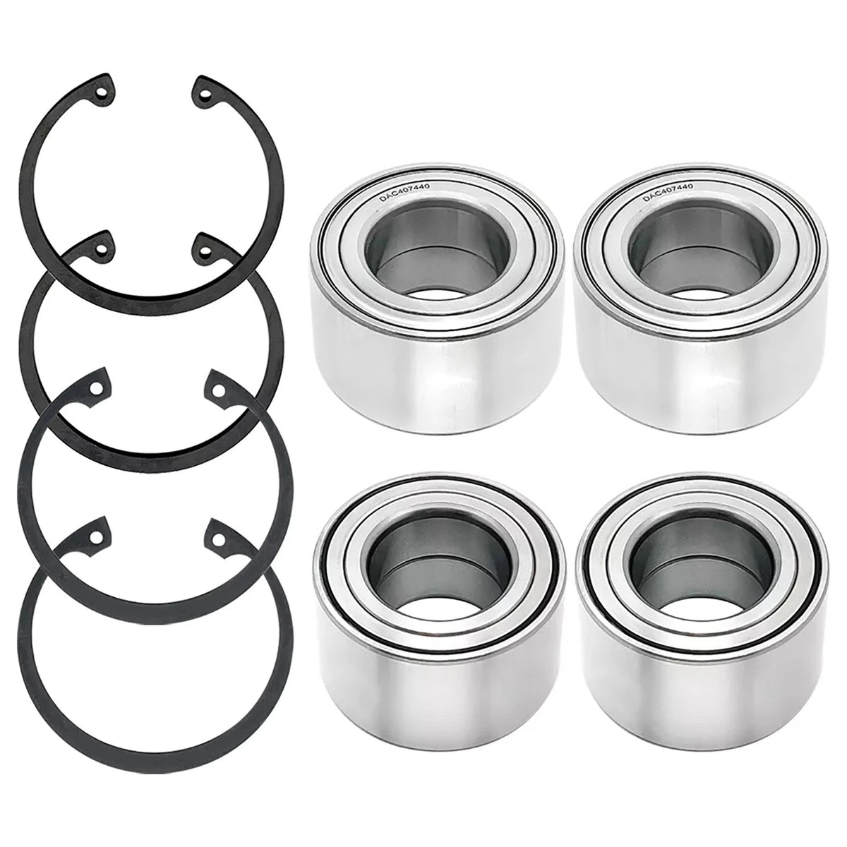 4X Front & Rear Wheel Bearings Kit for Polaris Ranger 500 (2001–2022)