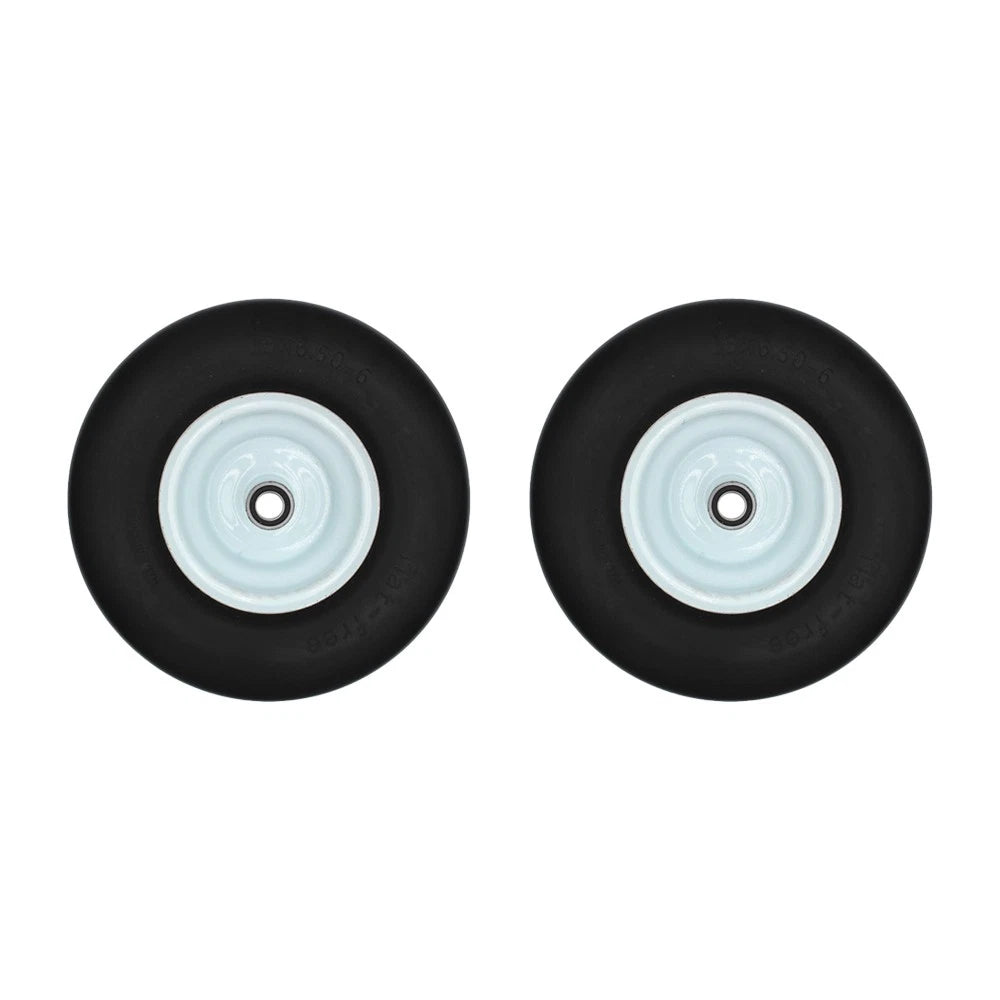 2PK Flat Free Wheel Tire Assembly 13x6.50-6 for Wright