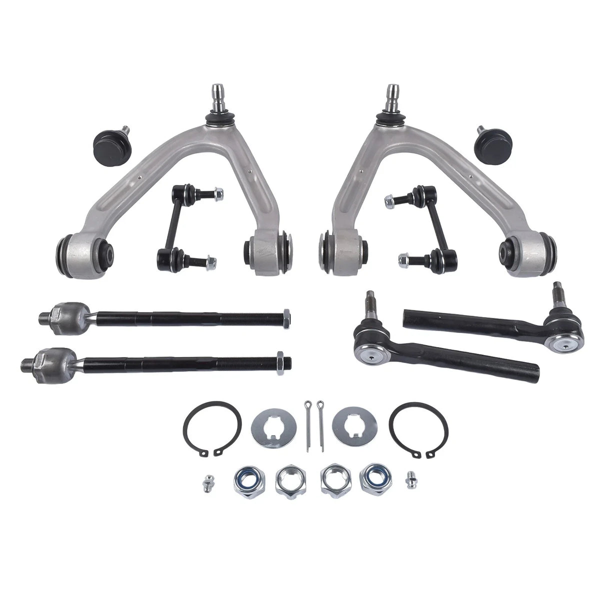 10x Front Upper Control Arm w/ Ball Joint Tie Rod for Hummer H3 (2006–2010)