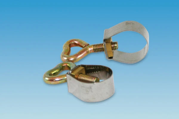 2X Adjustable Awning Pole Clamps for Caravan/Motorhome (21-23mm)