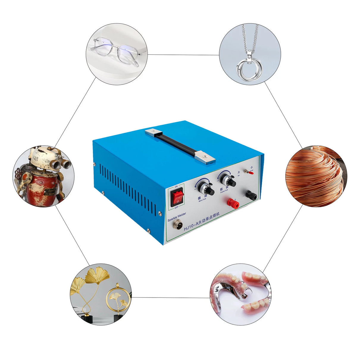 100A Pulse Sparkle Spot Welder for Jewelry Welding Machine