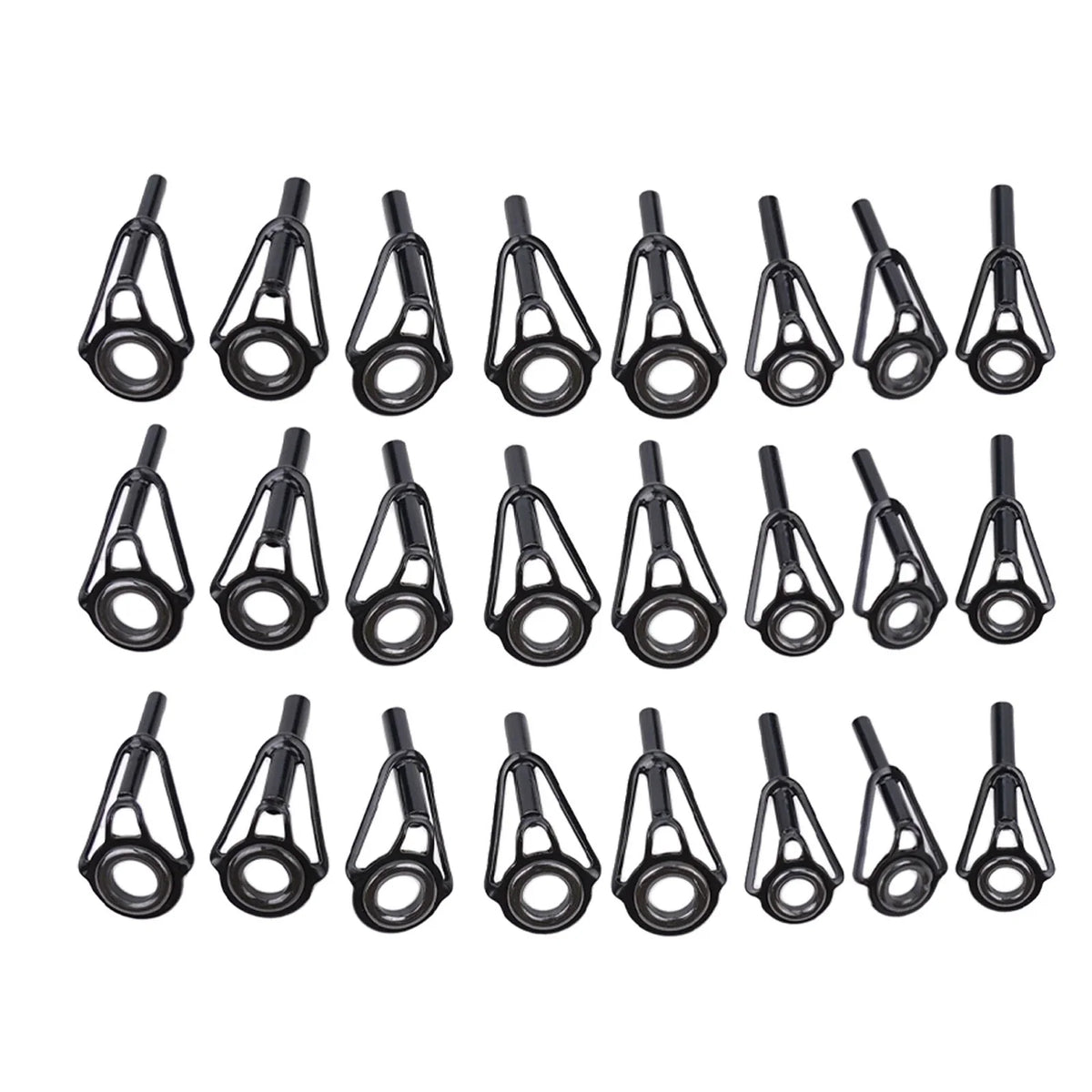 Fishing Rod Tip Repair Kit with 24 Ceramic Ring Guides