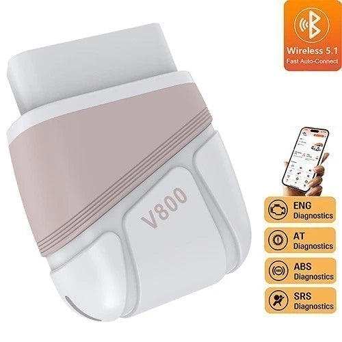 OBD Bluetooth 5.1 Scanner Code Reader for Universal Vehicles (2010–2023)