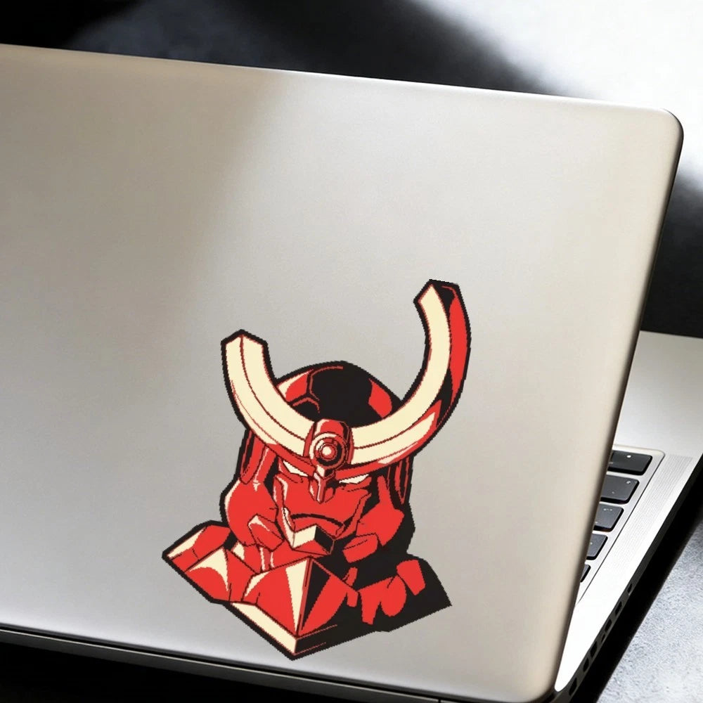 Angry Robot Stickers for Luggage, Thermos, Refrigerator - Waterproof
