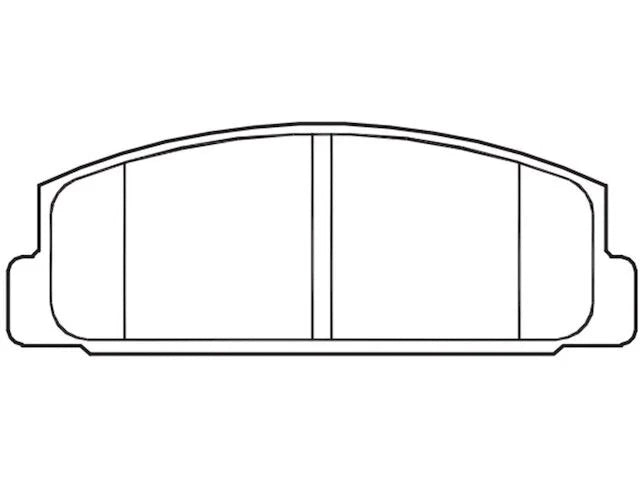 Set of 4 Rear Brake Pads for Mazda 6 (2003–2005) MW597JF