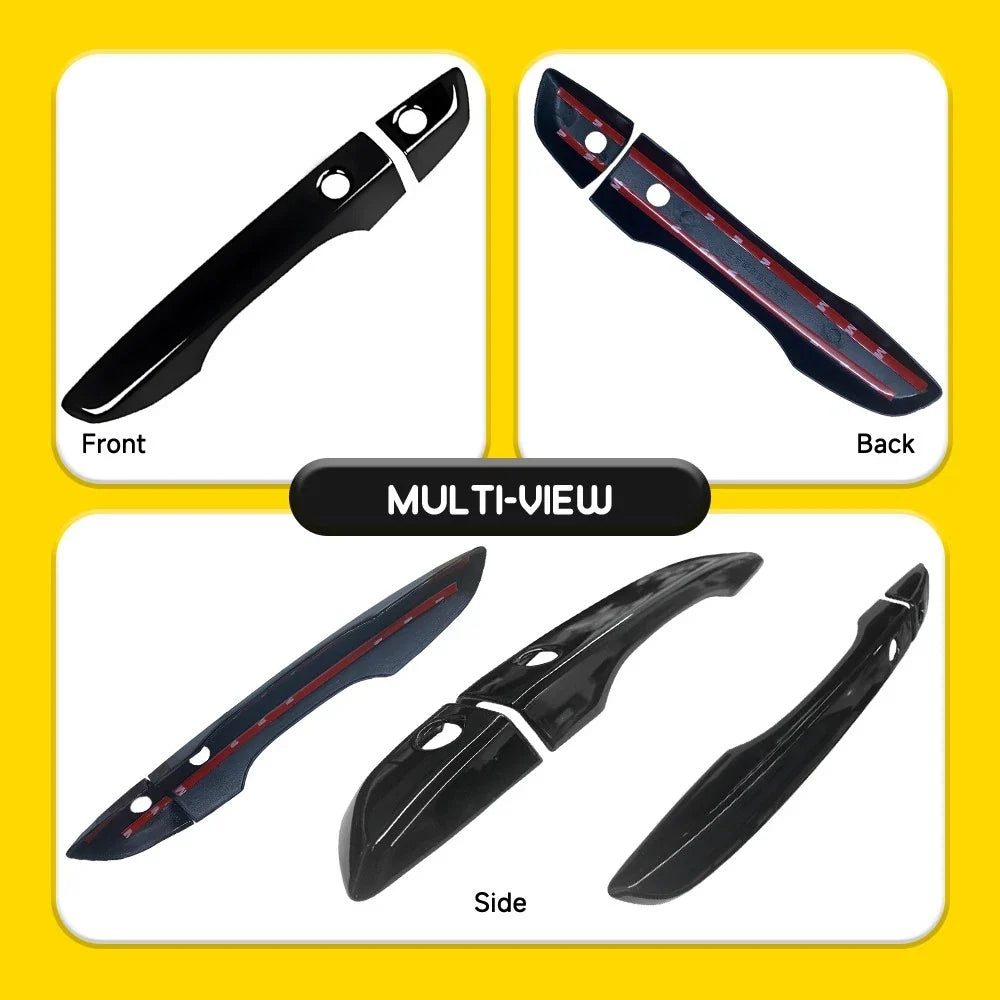 Set of 4 Door Handle Covers for Honda Civic 10th Sedan Hatchback (2016–2021)