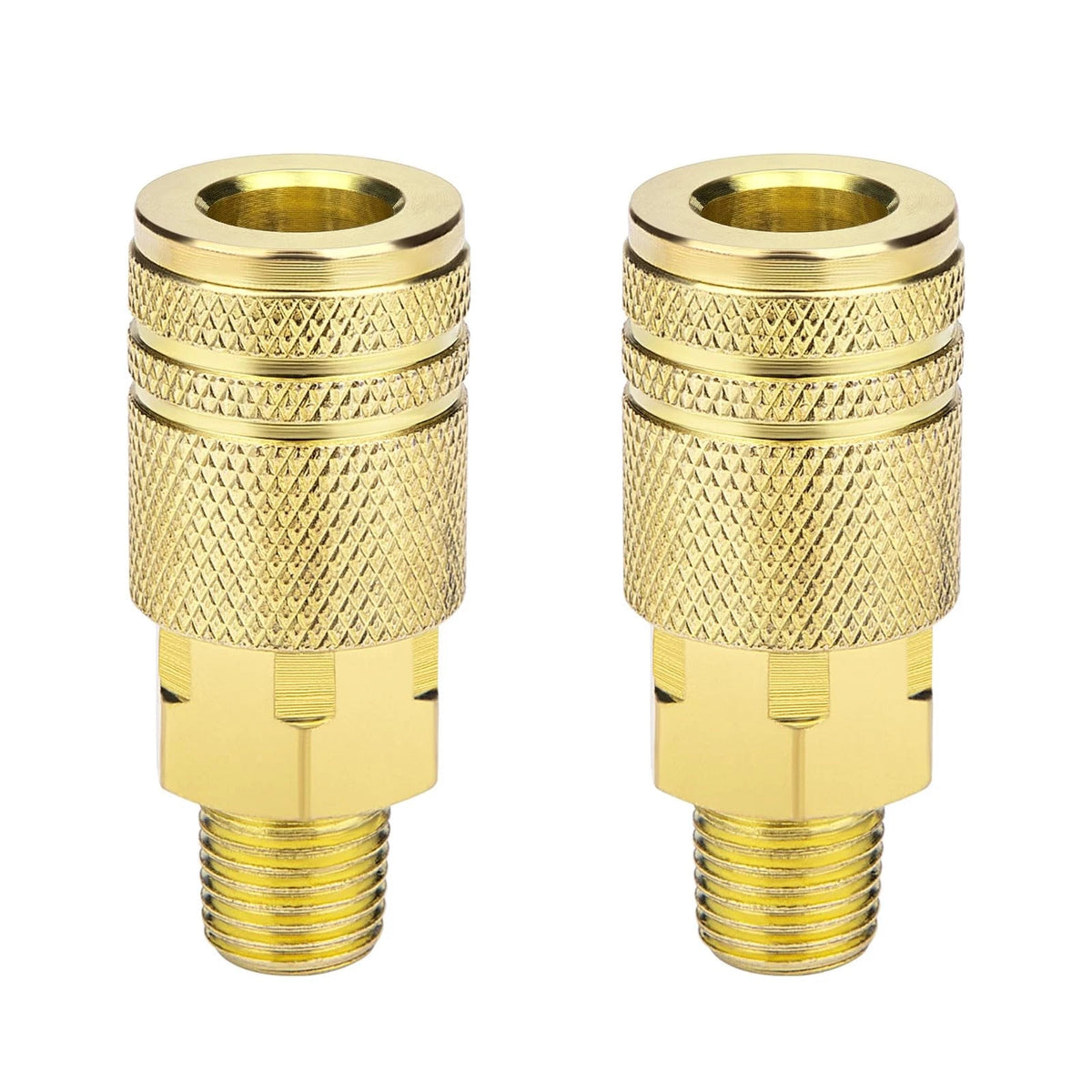 2X 1/4" NPT M-Style Quick Connect Air Hose Fittings