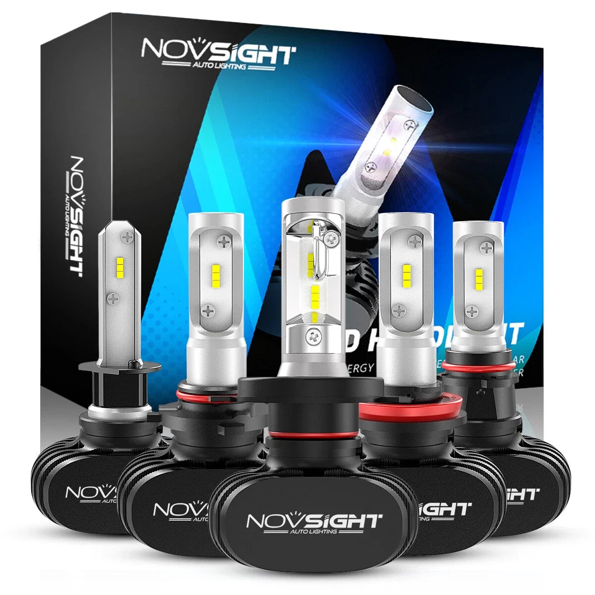 2X H4 H11 H8 H9 LED Headlight Conversion Lamps 8000LM for